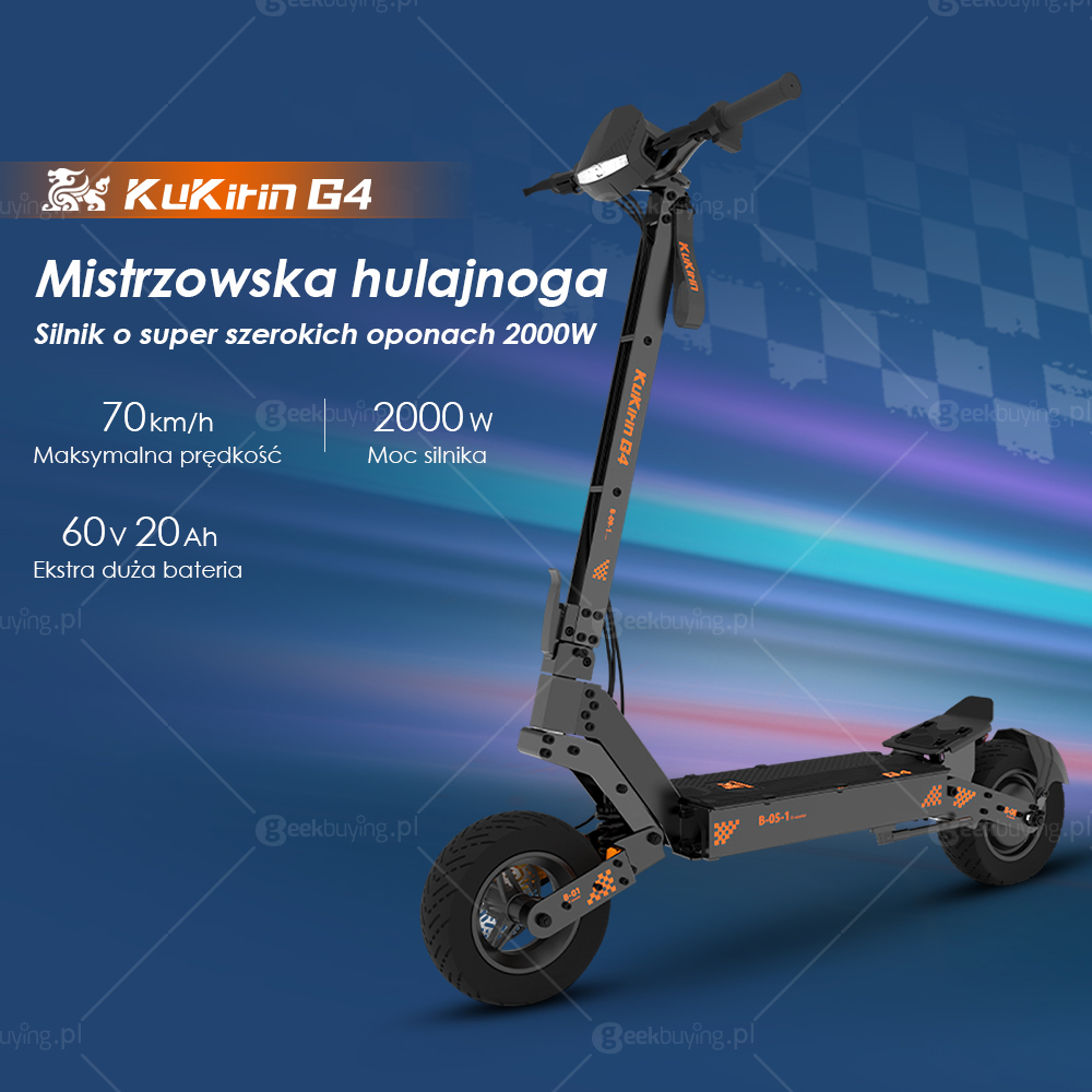 Terenowa Hulajnoga Elektryczna KuKirin G4 2025 Najnowsza Wersja 